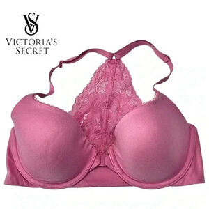 (NWOT) Victoria's Secret Body By Victoria Lace Racerback Demi T-Shirt Bra –Mauve